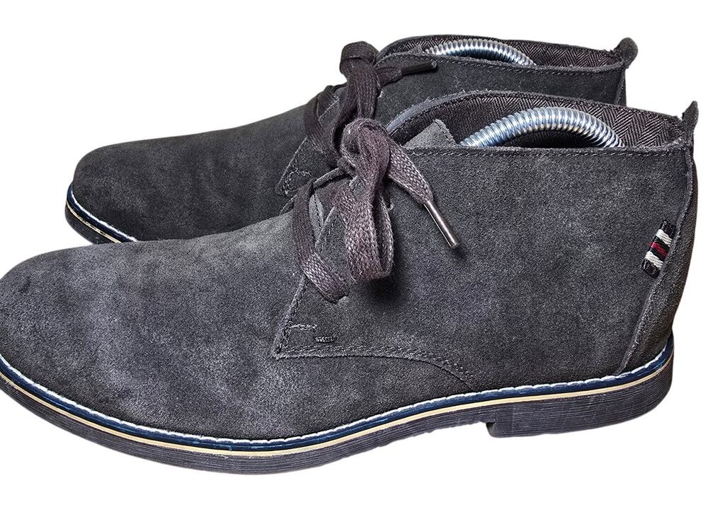 Alpine Swiss Mens 9 Brown Suede Chukka Boots Lace Up Shoes Crepe Sole EUC